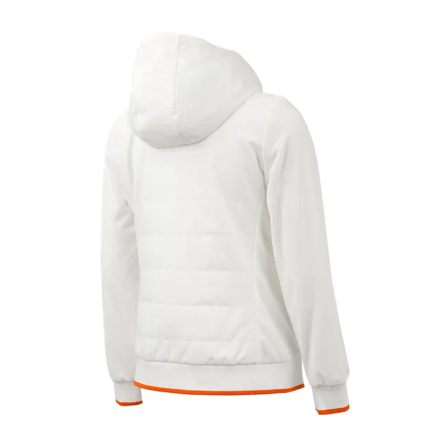 【Munsingwear】企鵝牌 女款白色輕量保暖伸縮材質鋪棉外套MLSL6602