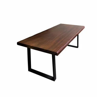 【固得家俬】紫檀木191cm-自然邊萬用實木桌組(會議桌 餐桌 工作桌)