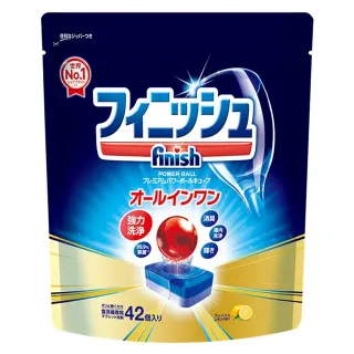 【日本finish】洗碗機專用洗碗錠 紅球強效 42入(日本進口平輸品)