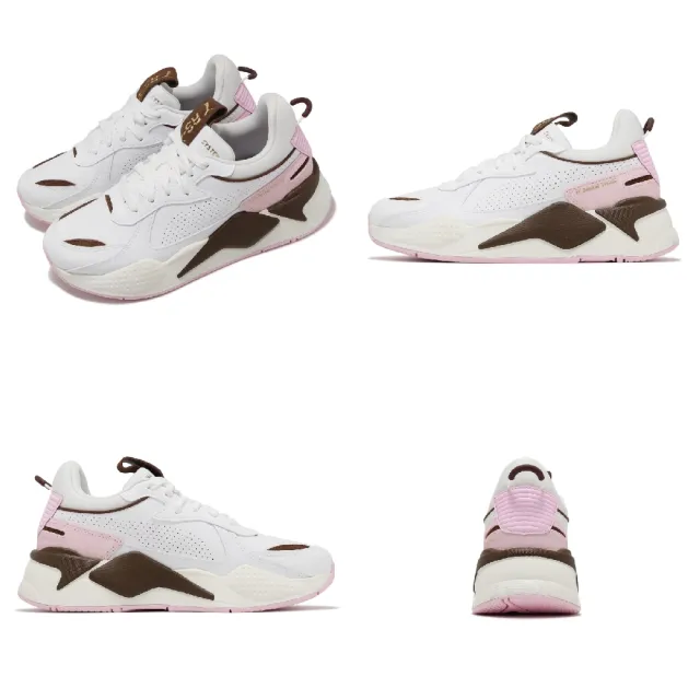 【PUMA】休閒鞋 RS-X Preppy Wns 女鞋 白 粉 棕 拼接 增高 復古 老爹鞋(391092-02)