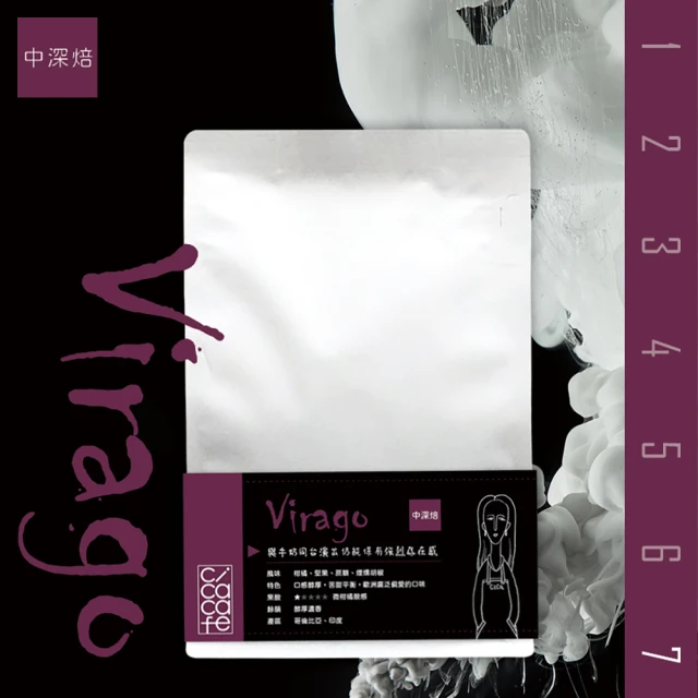 【cicacafe 自家精品咖啡】日日好咖啡 No.7 Virago 250g(綜合咖啡豆 250g/2袋)
