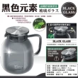 【美樂美事 milomix】黑色元素 高硼矽玻璃茶壺(1800ml)