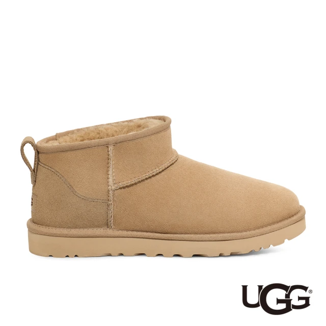 UGG 男靴/雪靴/低筒靴/毛毛靴/Classic Ultra Mini(卡其色-UG1137391MDSD)