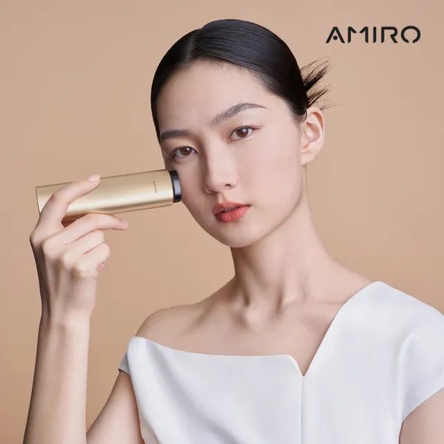 【AMIRO】時光機 拉提美容儀 R3 TURBO - 流沙金 + 保濕精華凝膠 5入(美容儀 修復細紋 眼周特護 V臉緊緻)