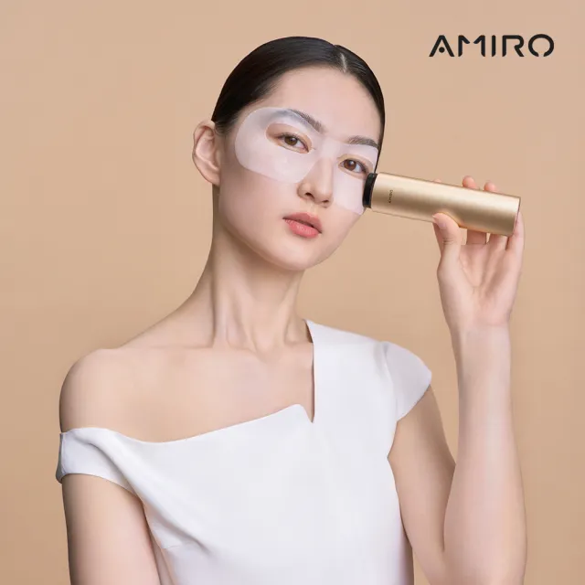 【AMIRO】時光機 拉提美容儀 R3 TURBO - 流沙金 + 保濕精華凝膠 5入(美容儀 修復細紋 眼周特護 V臉緊緻)