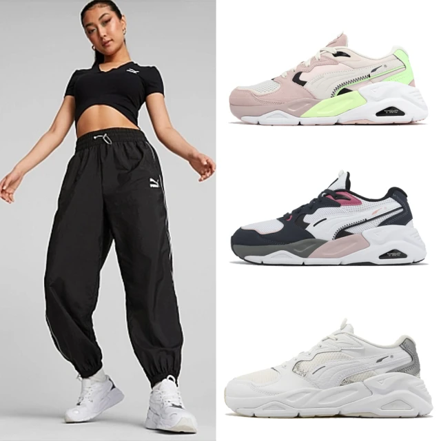 PUMA 休閒鞋 TRC Mira Wns 女鞋 復古 網布 皮革 微厚底 老爹鞋 單一價(387157-01)