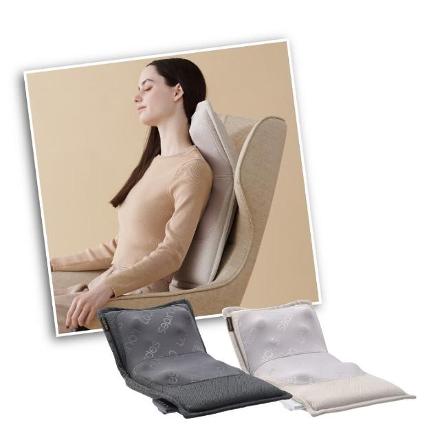 【日本ATEX官方旗艦店】Lourdes V型溫感指壓按摩椅墊-二入組 AX-HPL368(美臀機/可坐可躺/耐重100kg)