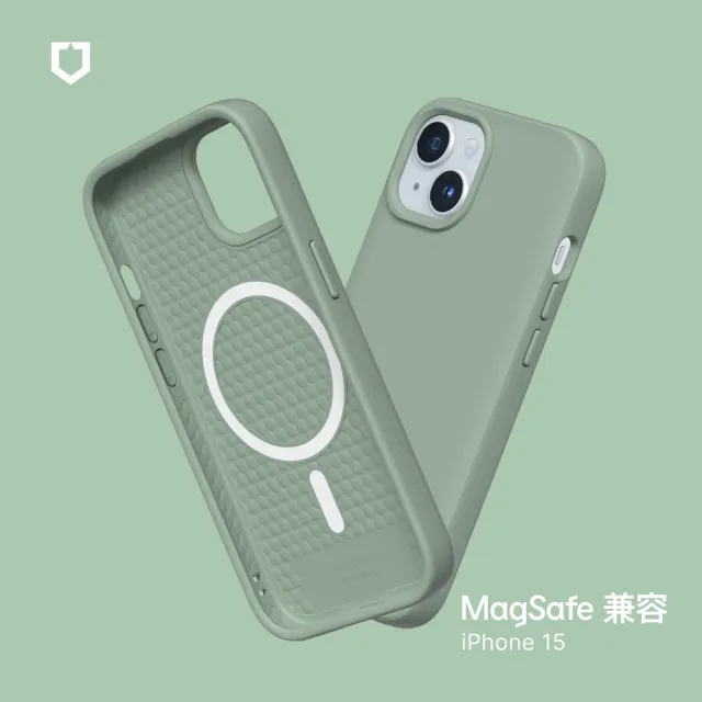 【RHINOSHIELD 犀牛盾】iPhone 15 6.1吋 SolidSuit MagSafe兼容 超強磁吸手機保護殼(經典防摔背蓋殼)