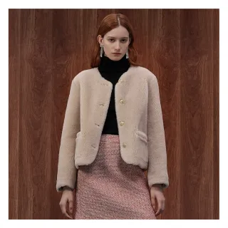 【JESSICA】高雅簡約保暖舒適短版羊毛外套J35023