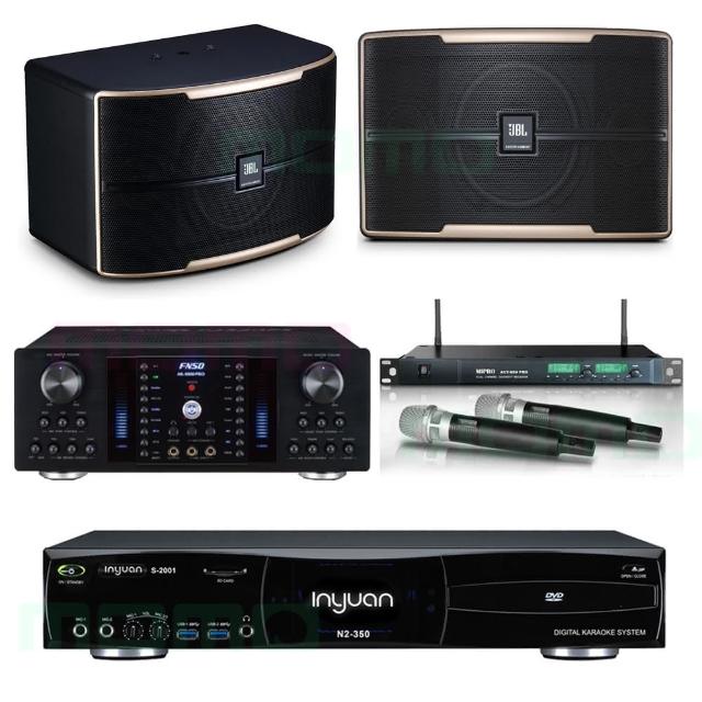 【音圓】N2-350+AK-8800PRO+ACT-869+JBL Pasion 8(4TB點歌機+綜合擴大機+無線麥克風+專業級卡拉ok喇叭)