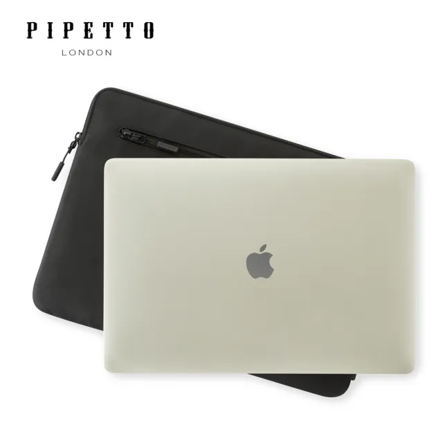 【Pipetto】Organiser MacBook 16/15吋 防撕裂布內膽包-黑色(電腦包)