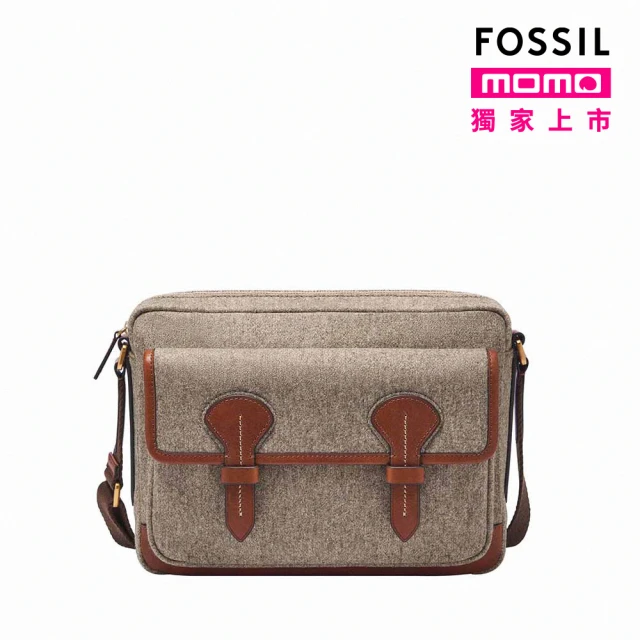 FOSSIL Bennett 羊毛小型郵差包-灰色 MBG9