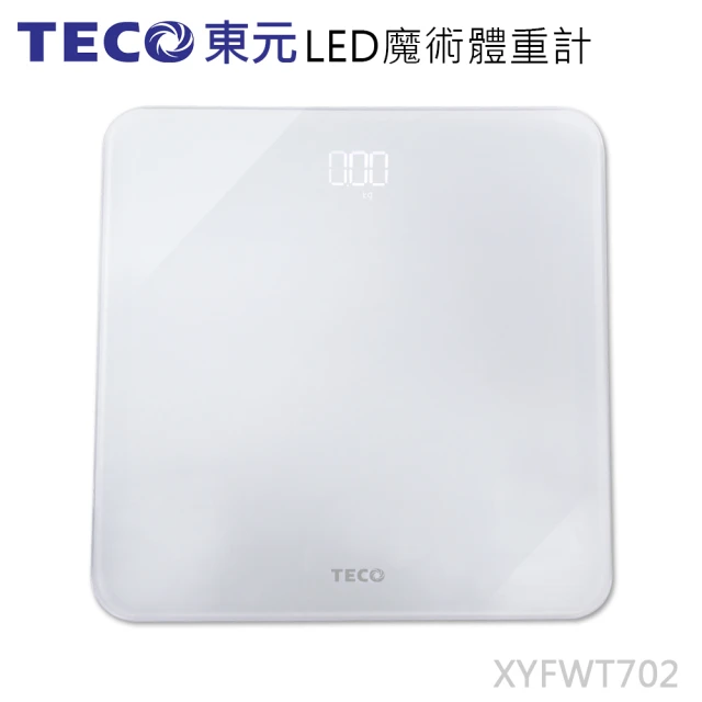 【TECO 東元】LED魔術體重計(XYFWT702)