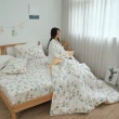 【BUHO 布歐】純棉清新花草單人二件式床包枕套組(多款任選)