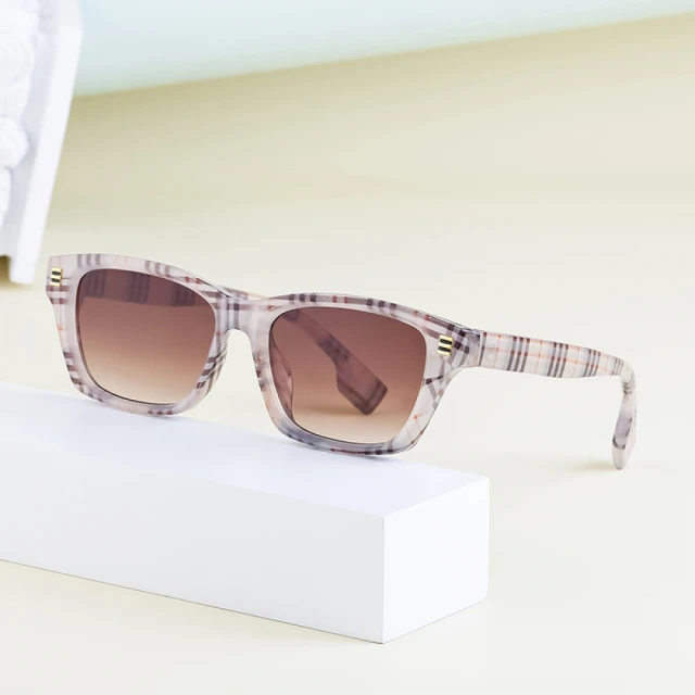 LOEWE 羅威 金屬皮革質感大方框款太陽眼鏡(咖啡/金 S