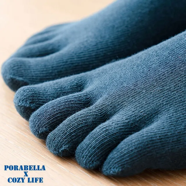 【Porabella】任選三雙 襪子 五指瑜珈襪 止滑中筒襪 普拉提襪 防滑襪 瑜珈襪 素色瑜珈襪 YOGA SOCKS