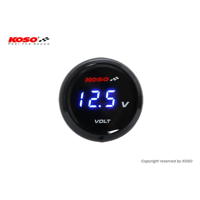 【KOSO】圓形 超薄電壓錶、碼錶(電壓表、碼表)