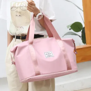 【KCS 嚴選】可擴充大容量旅行包(大容量包包/瑜伽健身包/折疊旅行包/旅行包/防水包/行李袋