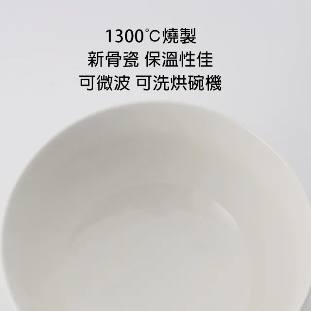 【WANDU 瓦讀】純白系列-羽透光新骨瓷8吋圓深盤4件組(盤子/湯盤/可微波)