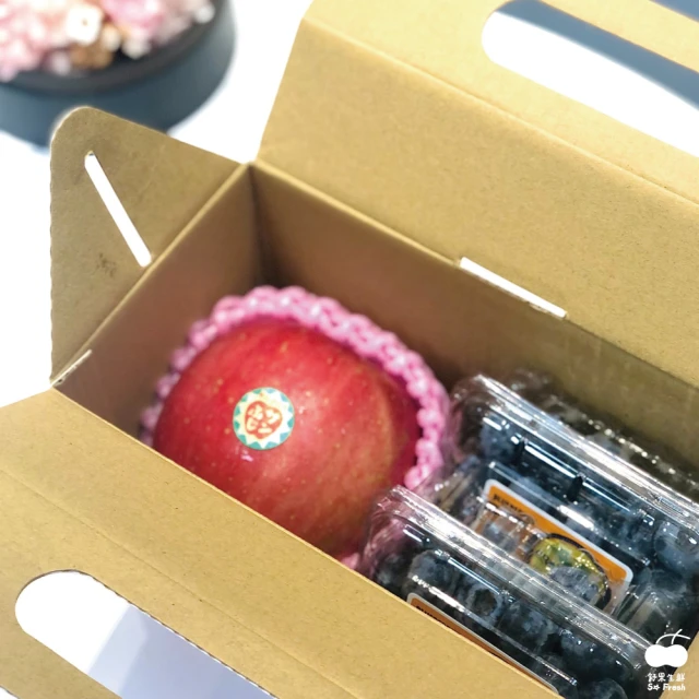 舒果SoFresh 日本蜜富士蘋果6入禮盒x1盒(約2kg 