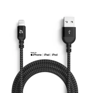 【ADAM 亞果元素】PeAk III Lightning Cable 200B 金屬編織傳輸線(USB-A 對 Lightning 200 cm)