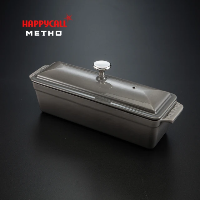 【韓國HAPPYCALL】METHO長方形多功能鑄鐵鍋30cm(電磁爐適用 1.75公升)