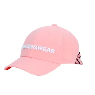 【Munsingwear】企鵝牌 女款粉色刺繡可拆式蝴蝶結高爾夫球帽 MLRL0103