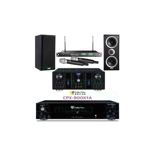 【金嗓】CPX-900 K1A+OKAUDIO DB-8AN+ACT-869+W-26B(6TB點歌機+綜合擴大機+無線麥克風+書架式喇叭)