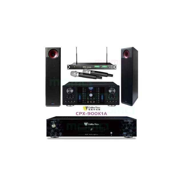 【金嗓】K1A+OKAUDIO DB-8AN+ACT-869+H-88(6TB伴唱機+卡拉OK擴大機+無線麥克風+落地式喇叭)