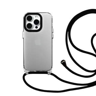 【防摔專家】iPhone 15 Pro  全透明防摔保護殼+耐用掛繩