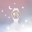 【CASIO 卡西歐】群星光輝寬型錶面時尚腕錶 光輝白 41.5mm(BGA-290DS-7A)
