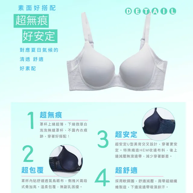 【SAVVY 莎薇】好素配 D-F罩杯內衣 AB3504NM(時尚藍)