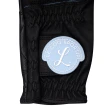 【LE COQ SPORTIF 公雞】高爾夫系列 女款黑色立體標誌高爾夫手套 QLS0K781