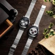 【CITIZEN 星辰】Tsunokurono 50周年紀念 熊貓三眼計時手錶 送行動電源 畢業禮物(AN3660-81E)