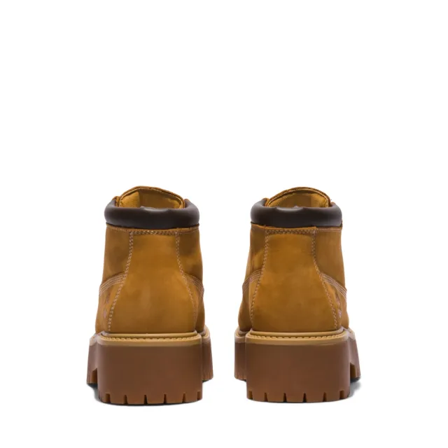 【Timberland】女款小麥色 Stone Street 中筒厚底防水靴(A5RF9231)
