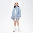 【GAP】女童裝 Logo仿羊羔絨立領外套-天藍色(837127)