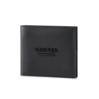 【PORTER INTERNATIONAL】斯文品味STRIKE真皮雙折短夾(黑)