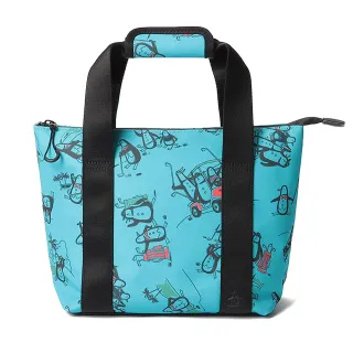 【Munsingwear】企鵝牌 女款寶藍色滿版企鵝印花保冷袋 MLRE0A44