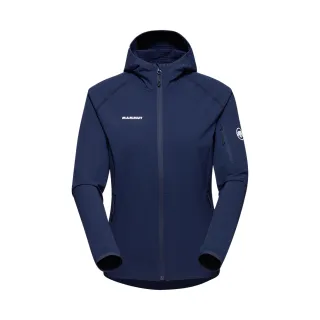 【Mammut 長毛象】Madris Light ML Hooded Jacket Women 防風刷毛連帽外套 海洋藍 女款 #1014-03851