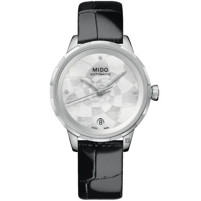 MIDO 美度MIDO 美度 官方授權 Rainflower 花雨系列機械女錶-黑/34mm(M0432071611600)