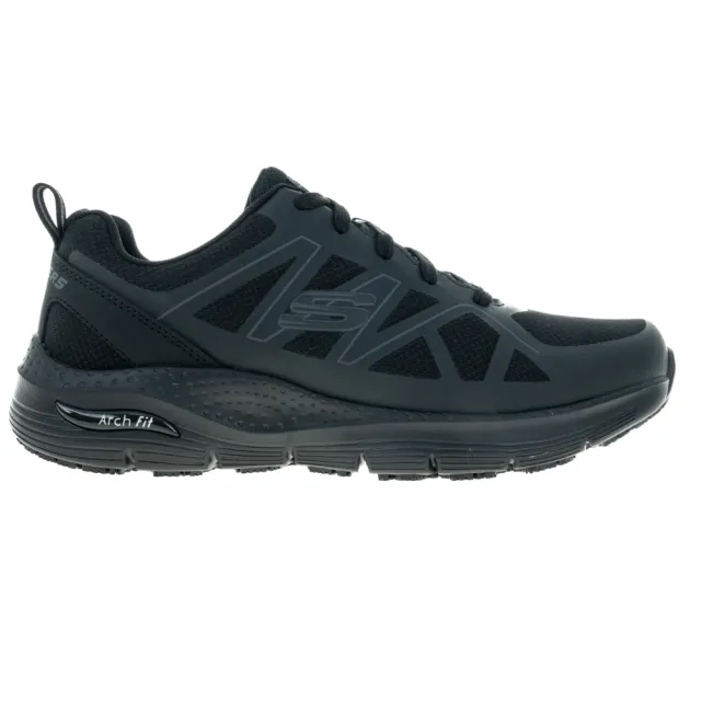 【SKECHERS】男 工作鞋系列 ARCH FIT SR-AXTELL 寬楦款(200025WBLK)