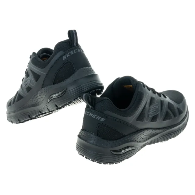 【SKECHERS】男 工作鞋系列 ARCH FIT SR-AXTELL 寬楦款(200025WBLK)