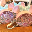 【Disney 迪士尼】東京迪士尼米妮粉紅爆米花桶硬殼斜背包(女孩聖誕禮物生日禮物女生禮物女友禮物)