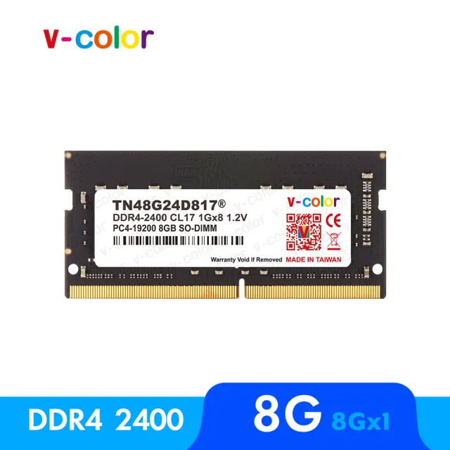 v-color 全何】DDR4 2400 8GB 筆記型記憶體(SO-DIMM) - momo購物網