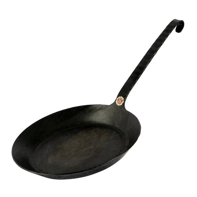 【德國turk鐵鍋】手工職人專業經典一體成型 熱鍛平底鍋長柄24cm 65524(台灣獨家總代理經銷)