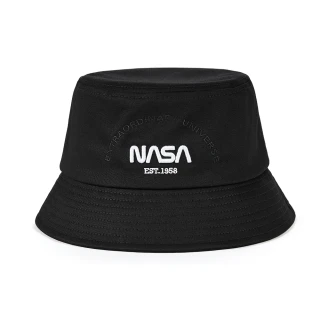 【NASA SPACE】正版授權太空系列 美式街頭風LOGO漁夫帽/NA30007-02(黑)