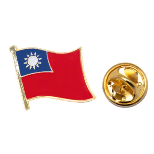 【A-ONE 匯旺】Taiwan 台灣胸章 金屬別針 國徽胸章 別針 辨識 西裝金屬胸徽 國旗別針