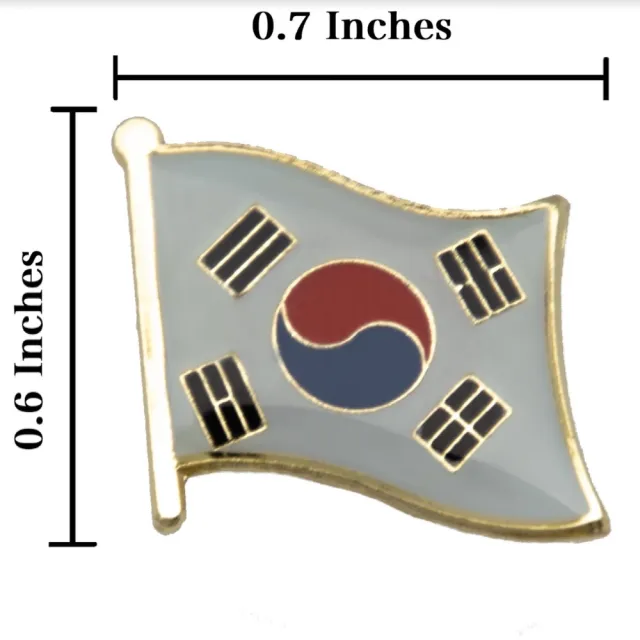 【A-ONE 匯旺】Korea 韓國金屬胸章 國旗胸章 金屬飾品 國旗胸針 金屬胸徽 國旗別針 遊行