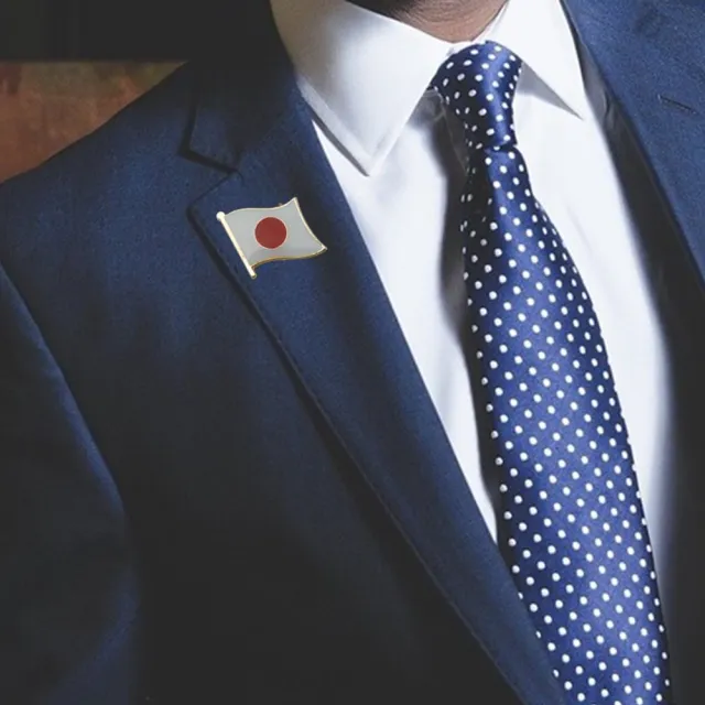 【A-ONE 匯旺】Japan 日本 國家胸針 國家飾品 愛國 國旗別針 辨識 西裝 時尚