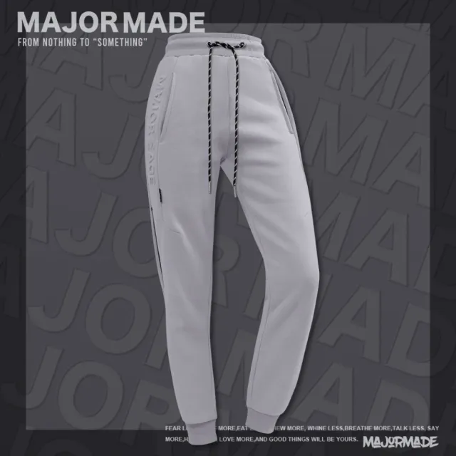 【MAJOR MADE】浮雕字母內刷毛棉長褲(立體浮雕 內刷毛 棉褲)